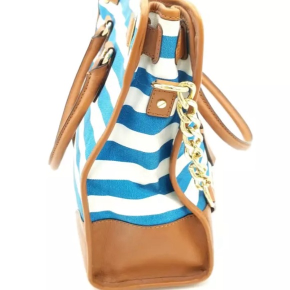 Michael Kors Striped Hamilton Bag - Picture 7 of 9